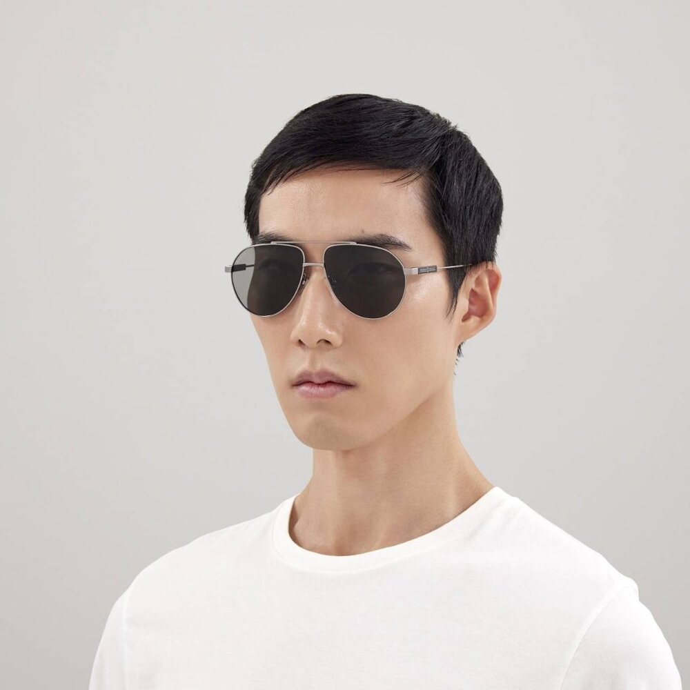 Gucci GG1311S 001 Sunglasses Ruthenium Aviator Frame - Picture 3 of 11